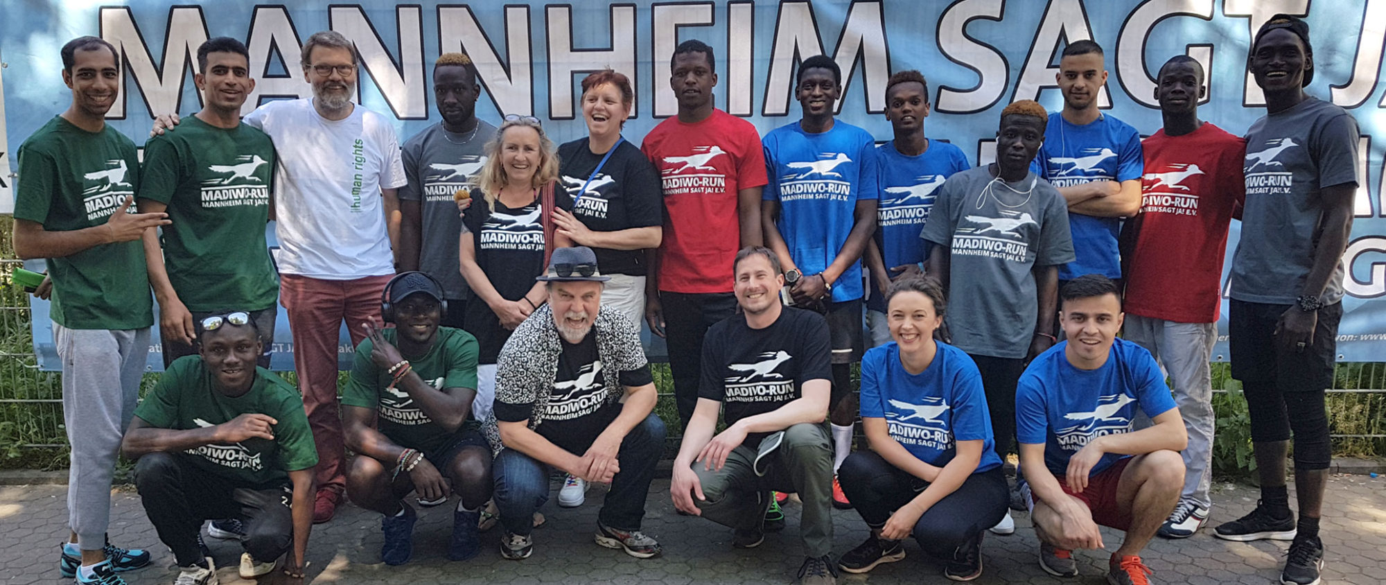 Läuferteams des ersten Mannheimer Diversity Run 2018 von Mannheim sagt Ja!
