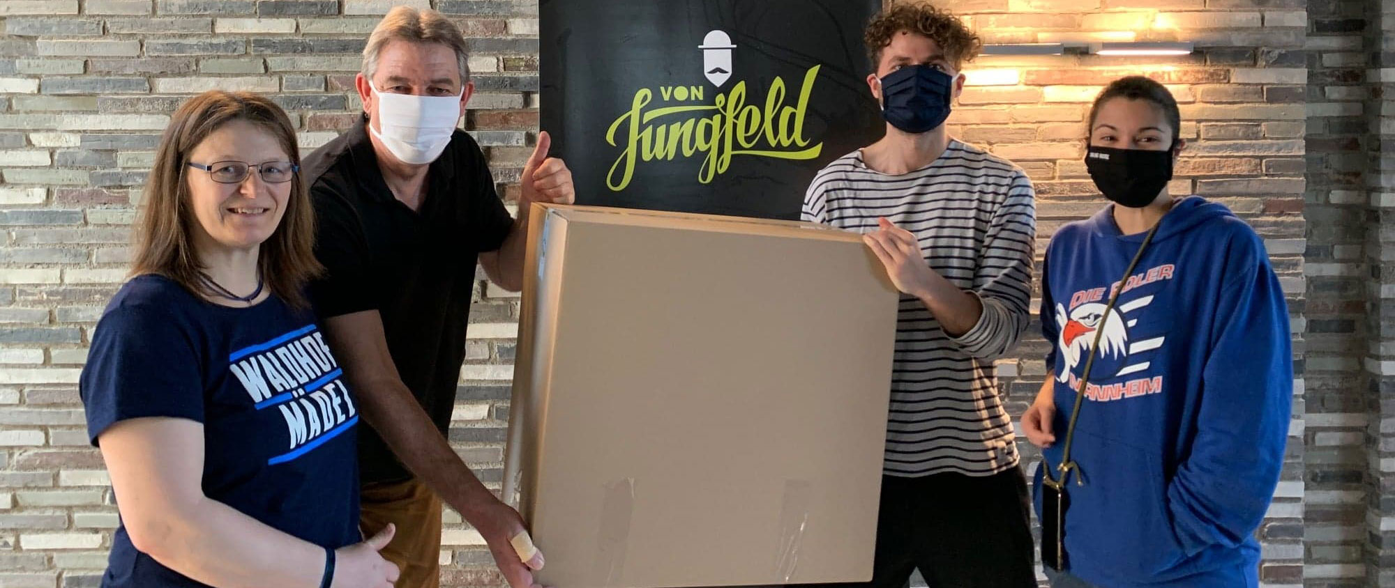 Spende von Infektionsschutzmasken von Von Jungfeld